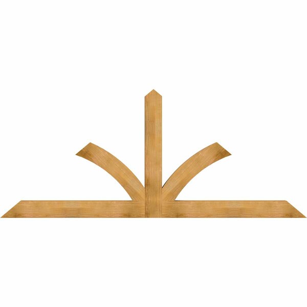 Ekena Millwork Richland Rough Sawn Timber Gable Bracket, Western Red Cedar, 108"W x 45"H x 4"D x 6"F, 10/12 Pitch GBW108X45X0406RIC00RWR - main